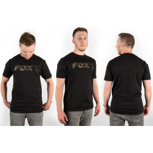 Koszulka FOX T-Shirt Black Camo Print M