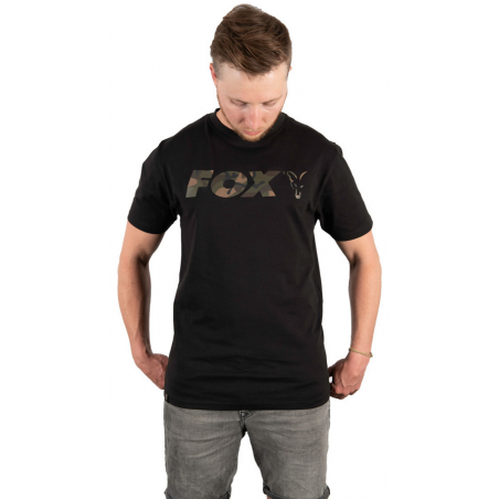 FOX Koszulka T-Shirt Black Camo Print L