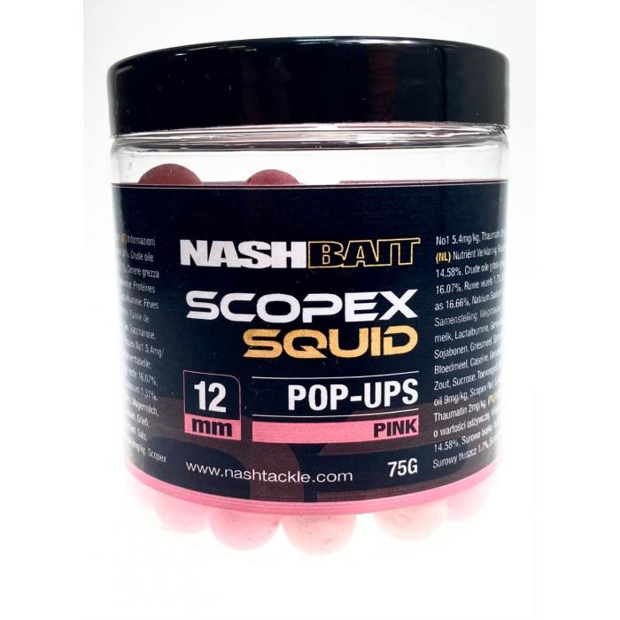 Kulki haczykowe POP-UP Nash - Scopex Squid Różowe 12mm