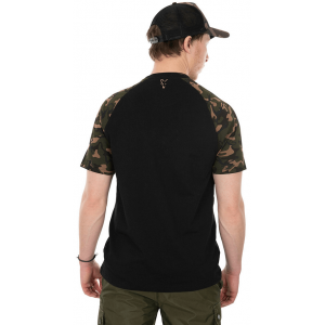 Koszulka FOX T-Shirt Black / Camo Reglan S