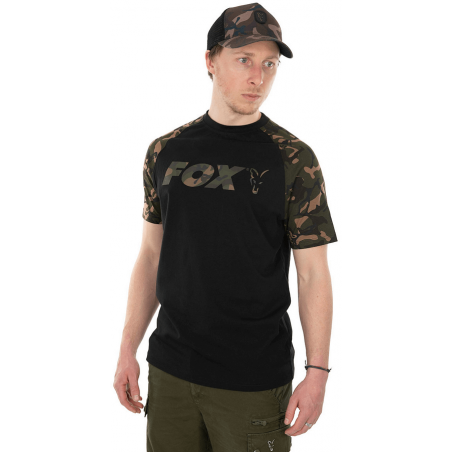 Fox Koszulka T-Shirt Black / Camo Reglan L
