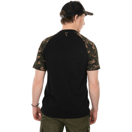 Fox Koszulka T-Shirt Black / Camo Reglan L