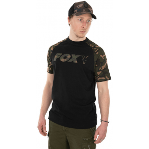 FOX Tričko Černá / Camo Reglan M