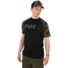 Koszulka FOX T-Shirt Black / Camo Reglan XL