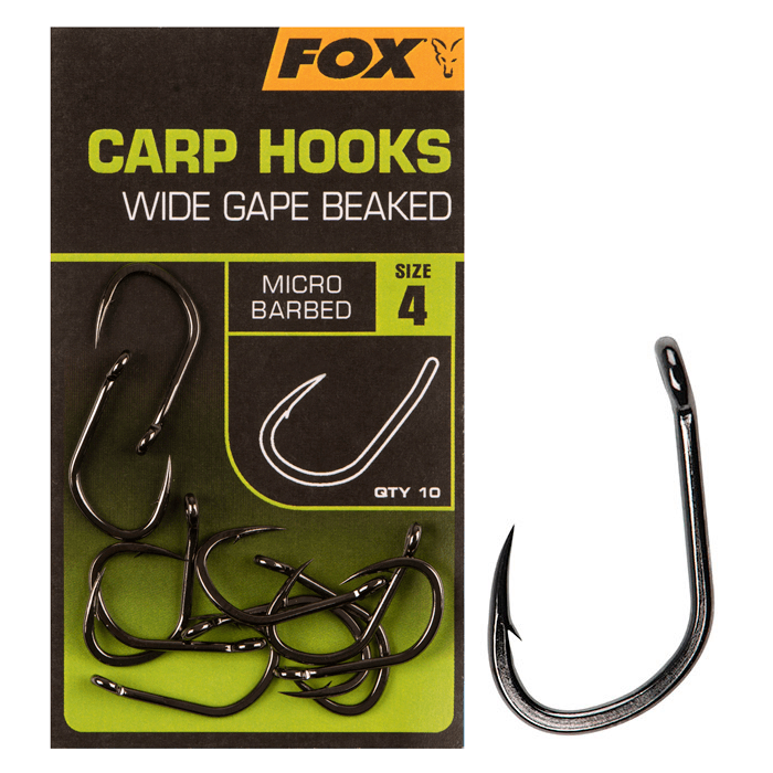Haki karpiowe FOX CARP Hooks Wide Gape 2