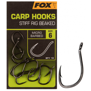 Karpfenhaken FOX CARP Hooks Stiff Rig Beaked 6