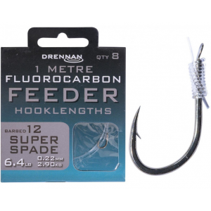 Przypony do Feedera Drennan Fluorocarbon Super Spade 0.19mm 16