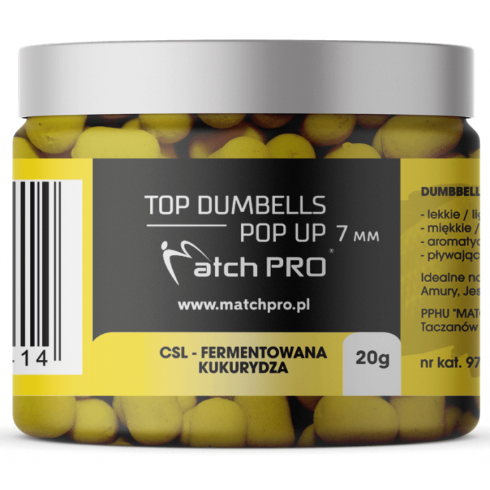 Dumbells POP UP MatchPro 7mm - CSL Fermentowana Kukurydza