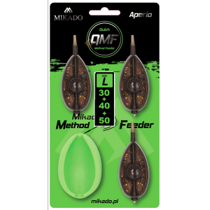 Sada košíků Mikado Method Feeder Aperio QMF L 30+40+50g + formička