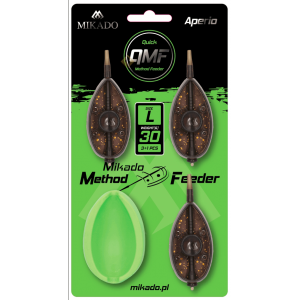 Sada košíků Mikado Method Feeder Aperio QMF L 3x30g + Formička