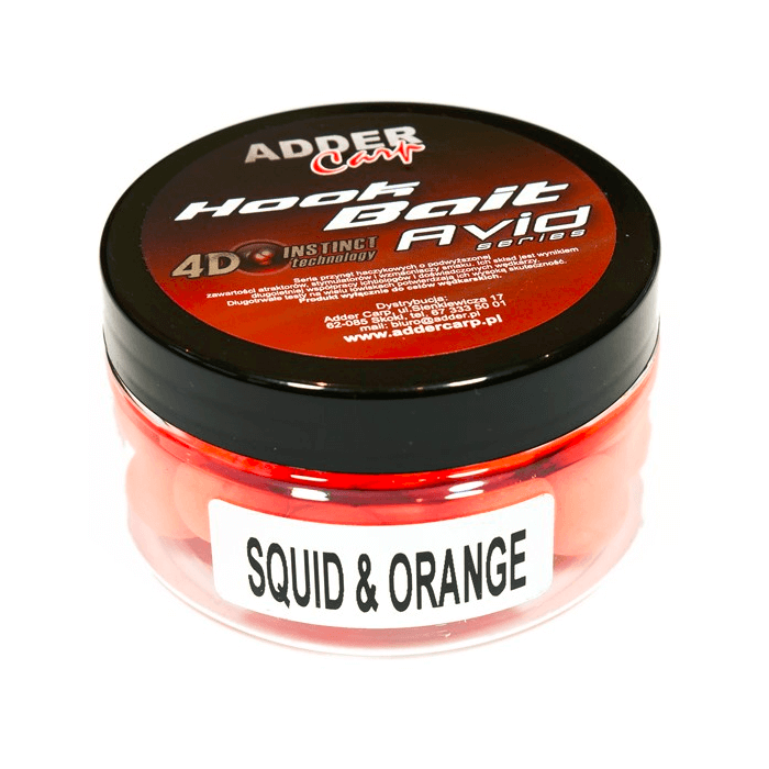 Kulki Pływające Adder Carp Avid Pop Up 14mm - Squid Orange