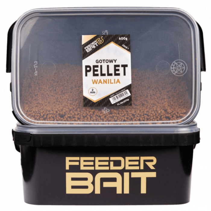 Gotowy Pellet w wiaderku Feeder Bait 600g - Wanilia 2mm
