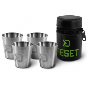 Edelstahl-Glas-Set Delphin Reset 4in1