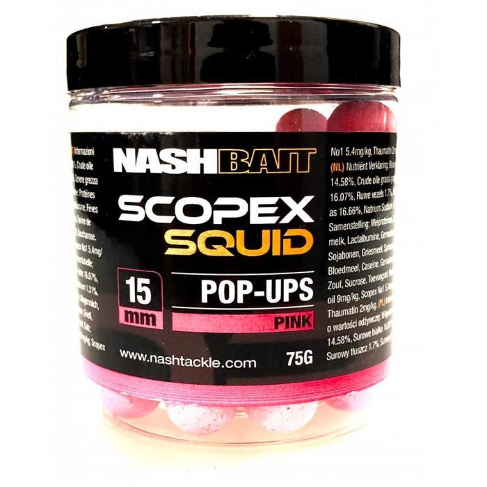 Kulki haczykowe POP-UP Nash - Scopex Squid Różowe 15mm