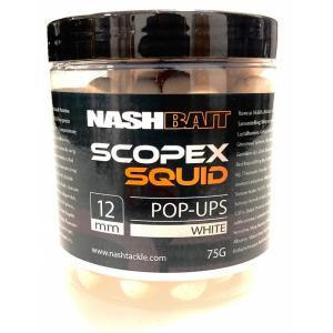 Kulki haczykowe POP-UP Nash - Scopex Squid Białe 12mm