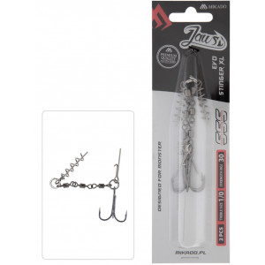 Dozbrojka pro gumové nástrahy s obratlíky Mikado Jaws Evo Stinger 30kg