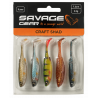 Zestaw Gum Savage Gear Craft Shad 10cm Clear Water Mix