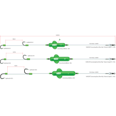 Fertigset Madcat Sreacming Basic Worm L 10/0+10/0 60g