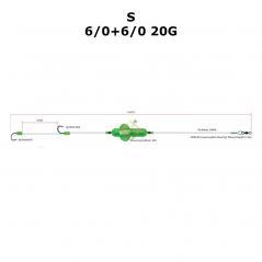 Fertigset Madcat Sreacming Basic Worm S 6/0+6/0 20g