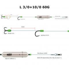 Madcat Adjusta Basic Livebit Ready Rig L 3/0+10/0 60g