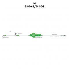 Fertigmontage Madcat Sreacming Basic Worm M 8/0+8/0 40g