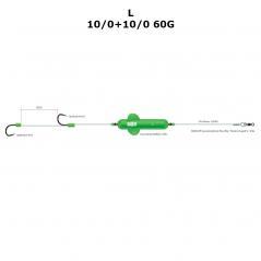 Fertigset Madcat Sreacming Basic Worm L 10/0+10/0 60g