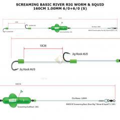 Fertigset Madcat Sreacming Basic Worm S 6/0+6/0 20g
