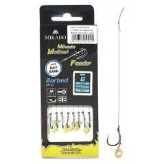 Method Feeder Vorfächer Mikado Geflochten 10cm mit Gummiband 6