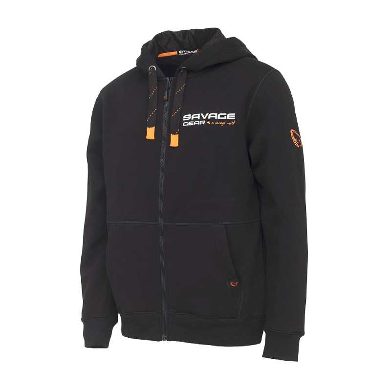 Reißverschluss Hoodie Savage Gear Urban Hoodie Schwarz XL