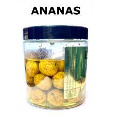 Kulki haczykowe w zalewie Stalomax tonące dipowane 16mm Ananas