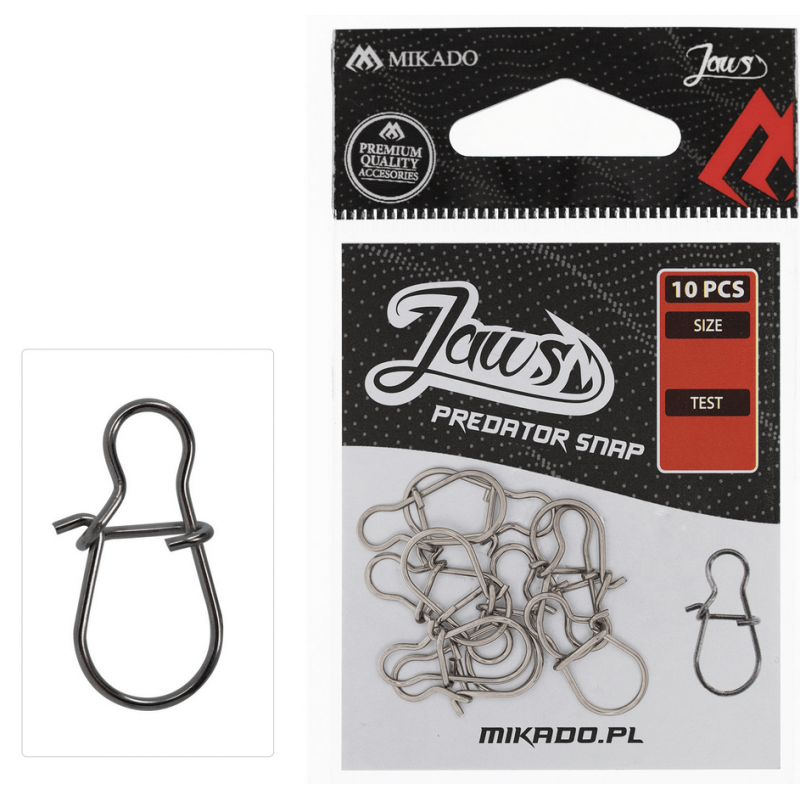 Mikado Predator Spinning Snap XL 10pcs