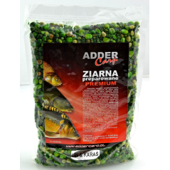 Ziarna Zanętowe Adder Carp Preparované Premium - Lín & Karas