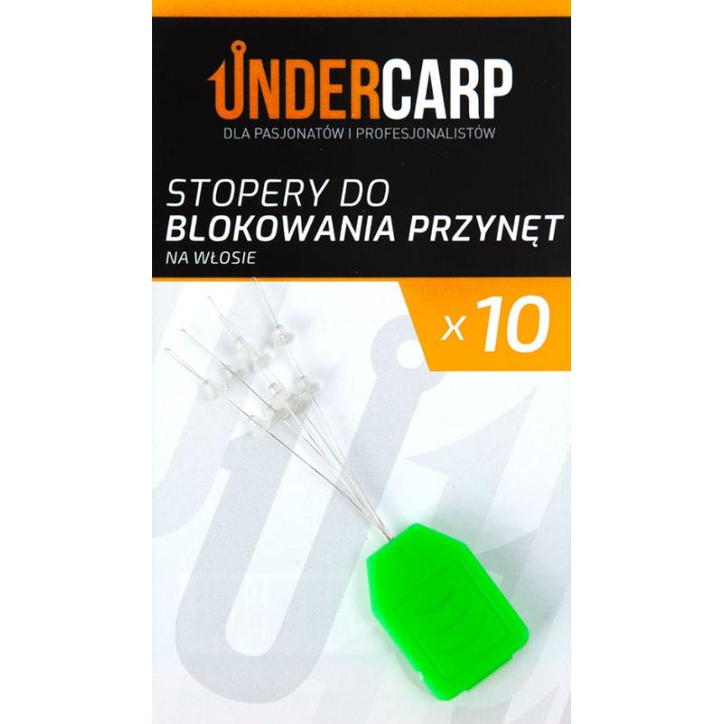 Stopery na włos haczyka Undercarp - Przezroczyste