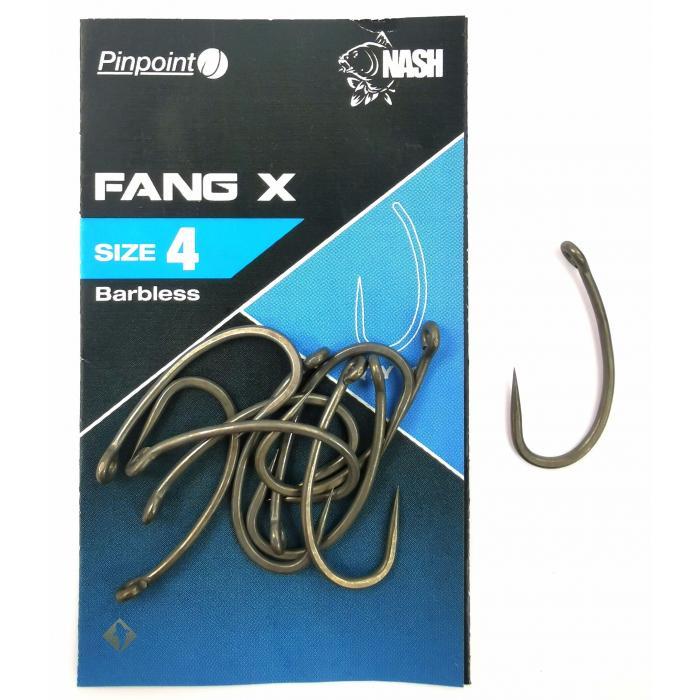 Nash Karpfenhaken Fang X 6 Grätenlos 10 Stück