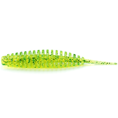 Fishup Tanta Rubber 3.5" 90mm 026 - Flo Chartreuse / Green 1pc