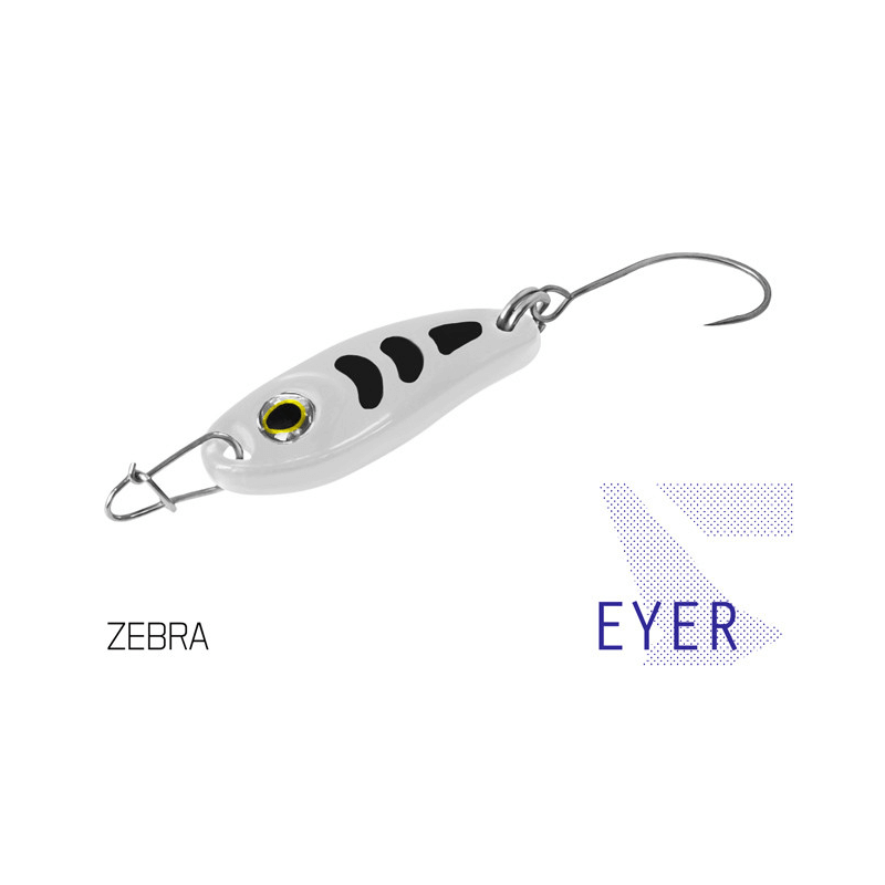 Blinker Forellenköder Delphin EYER 1.5g Zebra