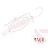 Błystka Wahadłówka Pstrągowa Delphin MAGO 2g WAMP