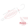 Spinner Forelle Delphin MAGO 2g NEON