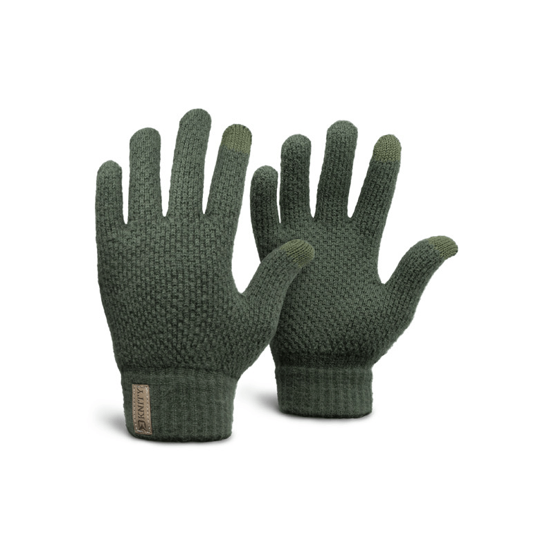 Pletené zimní rukavice Delphin Knity