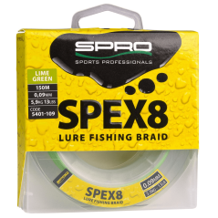 Plecionka Spinningowa Spro SPEX8 Lime Green 0.12mm 150m