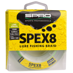 Spro SPEX8 Braided Line Lime Green 0.09mm 150m