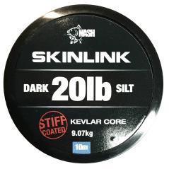 Nash geflochtene Leadcore-Vorfach steif 20lb schwarz