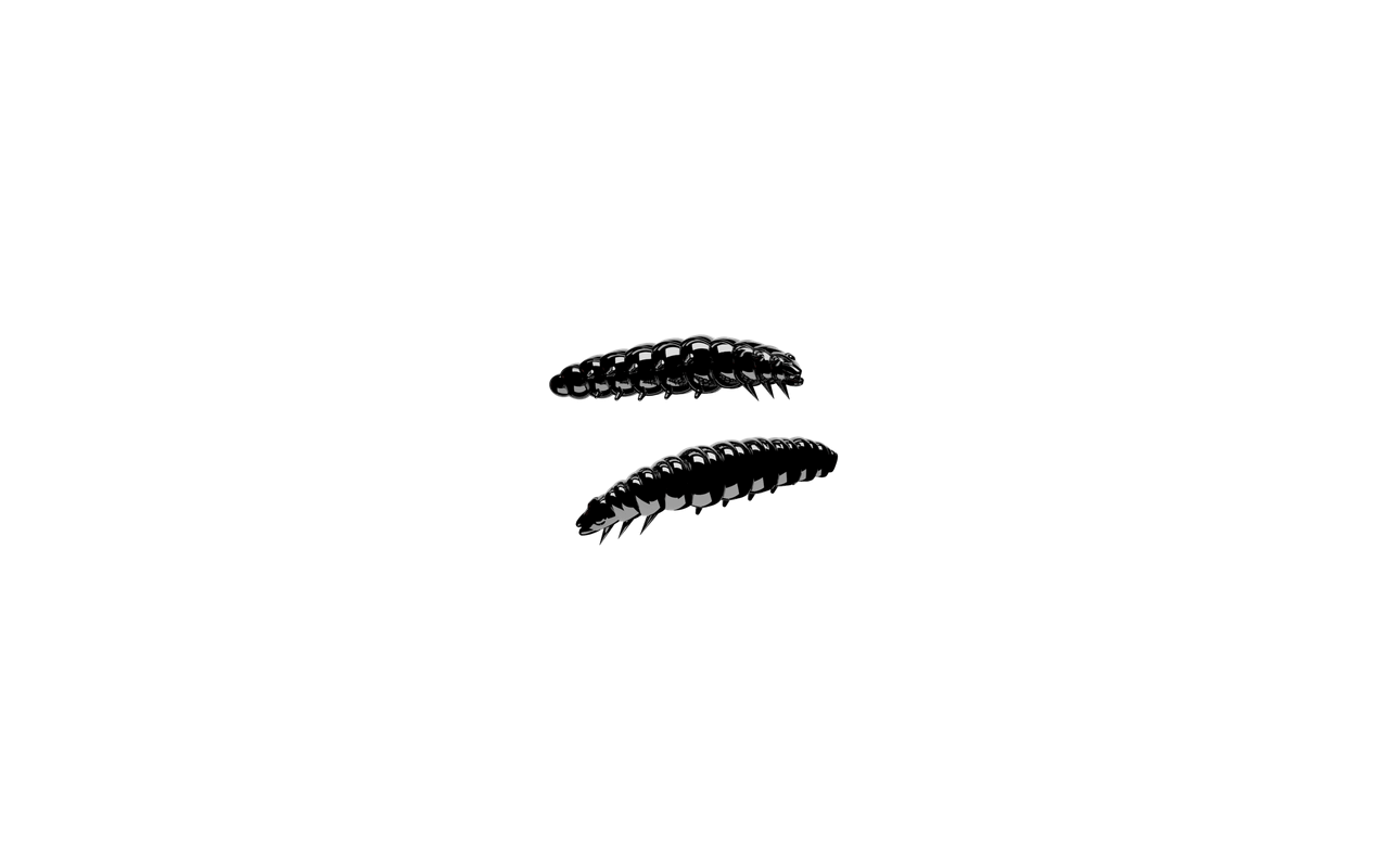 Libra Lures Larva 35mm Krill 040 - Black 1szt