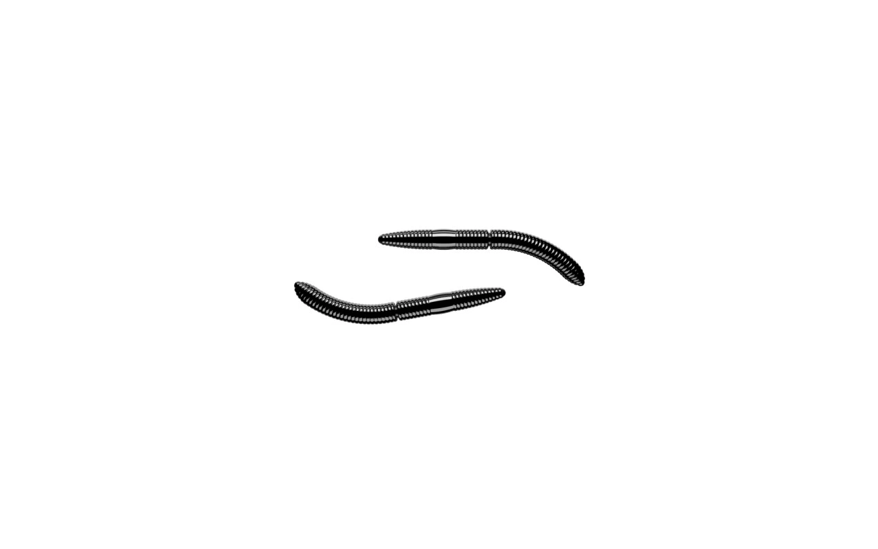 Libra Lures Fatty D'worm 55mm Krill 040 - Black 1szt