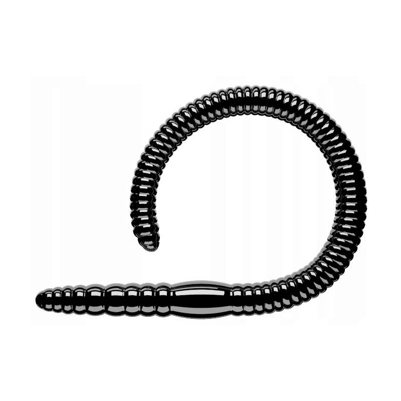 Libra Lures Flex Worm 95mm Krill 040 - Black 1szt