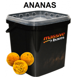 Massive Baits Eco 18mm 3kg Kyblík - Ananas