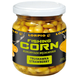 Kukuřice pro rybáře Lorpio v nálevu Jahoda 125g