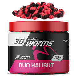 Wafters 3D Worms MatchPro 8mm DUO - Halibut