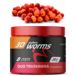 Wafters 3D Worms MatchPro 8mm DUO - Truskawka