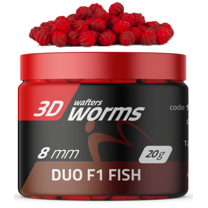 Wafters 3D Worms MatchPro 8mm DUO - F1 Fish